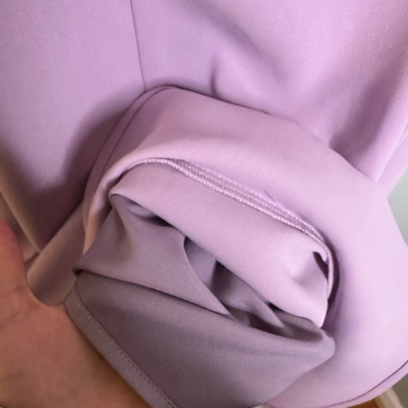 NWOT Lovers + Friends Lavender Lilac Teddy Ruffle Hem Mini Dress - Picture 6 of 7